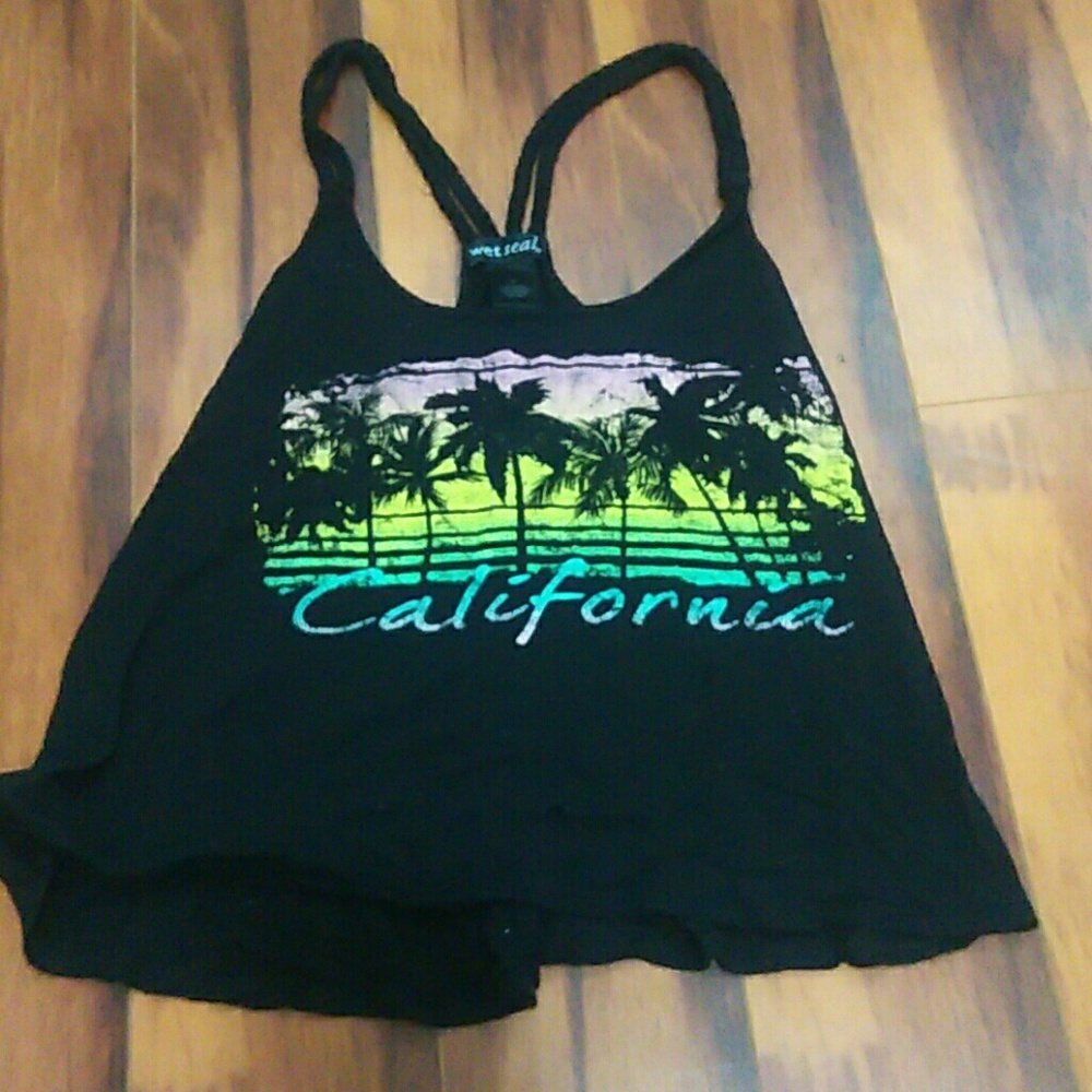 Black tank top